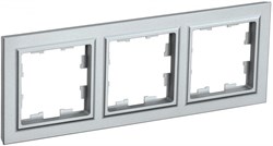 IEK Brite Base алюминий рамка 3 места BR-M32-K47 - фото 73327