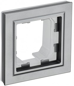 IEK Brite Base сталь рамка 1 место IP44 BR-M12-44-K46 - фото 73366