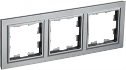 IEK Brite Base сталь рамка 3 места BR-M32-K46 - фото 73367