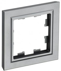 IEK Brite Base сталь рамка 1 место BR-M12-K46 - фото 73371