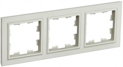 IEK Brite Base бежевый рамка 3 места BR-M32-K10 - фото 73465