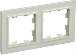 IEK Brite Base бежевый рамка 2 места BR-M22-K10 - фото 73466