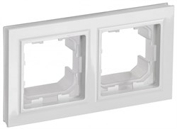 IEK Brite Base белый рамка 2 места  IP44 BR-M22-44-K01 - фото 73498