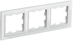 IEK Brite Base белый рамка 3 места BR-M32-K01 - фото 73505