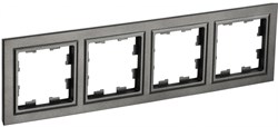 IEK Brite Base тёмная бронза рамка 4 места BR-M42-K45 - фото 73550
