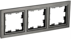 IEK Brite Base тёмная бронза рамка 3 места BR-M32-K45 - фото 73552