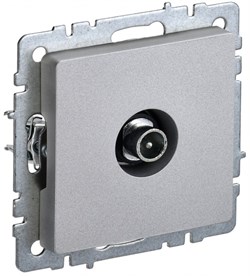 IEK Brite Base алюминий розетка TV прох BR-A10-P-K47 - фото 73617