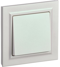 IEK Brite жемчуг выключатель 1-клавишный 10А в сборе BR-V10-0-10-K36-F - фото 73645