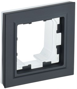 IEK Brite Base графит рамка 1 место IP44 BR-M12-44-K53 - фото 73650