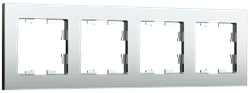 IEK Brite Decor алюминий металл рамка 4 места BR-M42-M-K47 - фото 73664