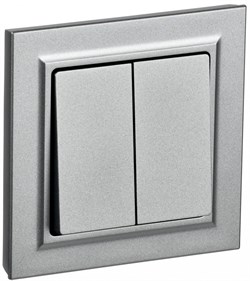 IEK Brite Base алюминий 2-кл. 10А в сборе BR-V20-0-10-K47-F - фото 73803