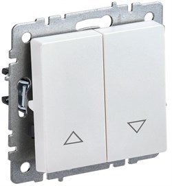 IEK Brite Base жемчуг выключатель жалюзи 10А BR-V15-0-10-K36 - фото 73845