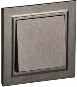 IEK Brite тёмная бронза выключатель 1-клавишный 10А в сборе BR-V10-0-10-K45-F - фото 73853