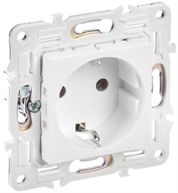 IEK SKANDY Арктический белый Розетка с/з без защитных шторок 16А SK-R05W SK-R11-16-K01 - фото 73880