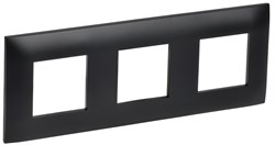IEK SKANDY Черный Рамка 3-ая SK-F03Bl SK-M32-K02 - фото 73904