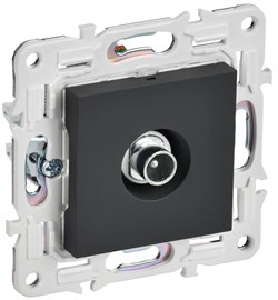 IEK SKANDY Графит Розетка TV проходная SK-A17G SK-A10-P-K53 - фото 73907