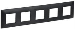 IEK SKANDY Черный Рамка 5-ая SK-F05Bl SK-M52-K02 - фото 73913