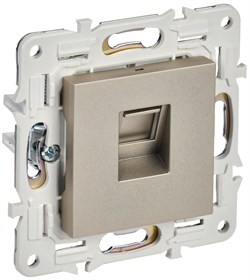 IEK SKANDY Шампань Розетка компьютерная RJ45 кат.5E SK-K01Sh SK-K10-1-K37 - фото 73928