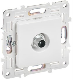 IEK SKANDY Арктический белый Розетка TV проходная SK-A17W SK-A10-P-K01 - фото 73934