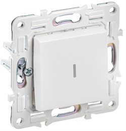 IEK SKANDY Арктический белый Выключатель 1-клавишный проходной с индикацией 10А SK-V08W SK-V12-1-10-K01 - фото 73959