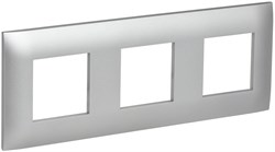 IEK SKANDY Серебряный Рамка 3-ая SK-F03S SK-M32-K23 - фото 74024