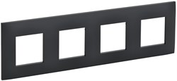 IEK SKANDY Графит Рамка 4-ая SK-F04G SK-M42-K53 - фото 74029
