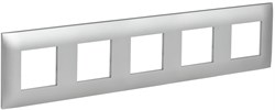 IEK SKANDY Серебряный Рамка 5-ая SK-F05S SK-M52-K23 - фото 74036