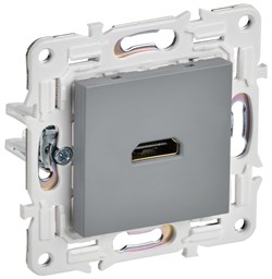IEK SKANDY Серый Розетка HDMI SK-H01Gr SK-H10-K03 - фото 74146