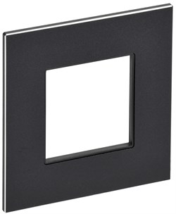 IEK SKANDY Металл Черный Рамка 1-ая SK-F31Bl SK-M12-M-K02 - фото 74159