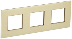 IEK SKANDY Металл Шампань Рамка 3-ая SK-F33Sh SK-M32-M-K37 - фото 74164