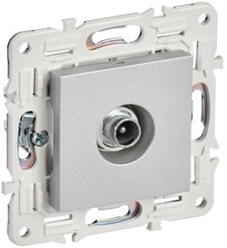 IEK SKANDY Серебряный Розетка TV проходная SK-A17S SK-A10-P-K23 - фото 74180