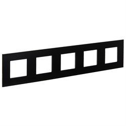 IEK SKANDY Металл Черный Рамка 5-ая SK-F35Bl SK-M52-M-K02 - фото 74198