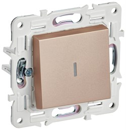 IEK SKANDY Песочный Выключатель 1-клавишный с индикацией 10А SK-V07Sa SK-V10-1-10-K98 - фото 74312
