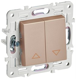 IEK SKANDY Песочный Выключатель жалюзи 10А SK-V12Sa SK-V15-0-10-K98 - фото 74333