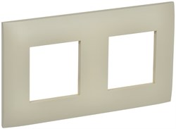 IEK SKANDY Бежевый Рамка 2-ая SK-F01B SK-M22-K10 - фото 74391