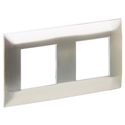 IEK SKANDY Металл Никель Рамка 2-ая SK-F32N SK-M22-M-K50 - фото 74397