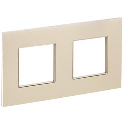 IEK SKANDY Металл Шампань Рамка 2-ая SK-F32Sh SK-M22-M-K37 - фото 74399