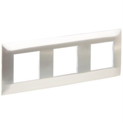 IEK SKANDY Металл Никель Рамка 3-ая SK-F33N SK-M32-M-K50 - фото 74406
