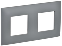 IEK SKANDY Серый Рамка 2-ая SK-F02Gr SK-M22-K03 - фото 74410