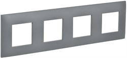 IEK SKANDY Серый Рамка 4-ая SK-F04Gr SK-M42-K03 - фото 74412