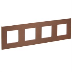 IEK SKANDY Металл Шоколад Рамка 4-ая SK-F34Br SK-M42-M-K30 - фото 74417