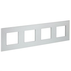 IEK SKANDY Металл Серебряный Рамка 4-ая SK-F34S SK-M42-M-K23 - фото 74419