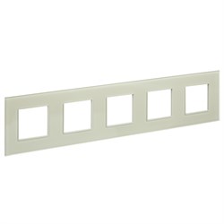 IEK SKANDY Стекло Бежевый Рамка 5-ая SK-F25B SK-M52-G-K10 - фото 74425