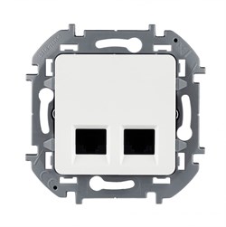 Legrand Inspiria белый двойная розетка RJ 45 - категория 5e - UTP 673835 - фото 74642