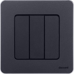 Legrand INSPIRIA Антрацит Выключатель 3-кл, винтовые клеммы, 10 AX , 250 В 673543 - фото 74644