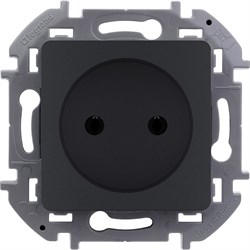 Legrand Inspiria антрацит розетка 2К - 16 А - 250 В 673713 - фото 74686