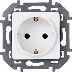 Legrand Inspiria белый розетка 2К+З - немецкий стандарт - 16 А - 250 В 673720 - фото 74687