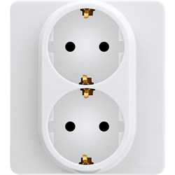 Legrand Inspiria белый розетка 2 x 2К+З - немецкий стандарт - 16 А - 250 В 673750 - фото 74699