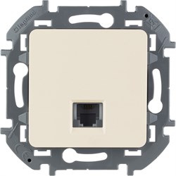 Legrand Inspiria слоновая кость телефонная розетка RJ11 673821 - фото 74715