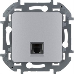 Legrand Inspiria алюминий телефонная розетка RJ11 673822 - фото 74716